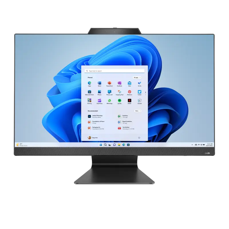 Computer All-in-One ASUS M3702, 27", AMD Ryzen 5 7520U, 16GB/512GB, Fără SO, Negru