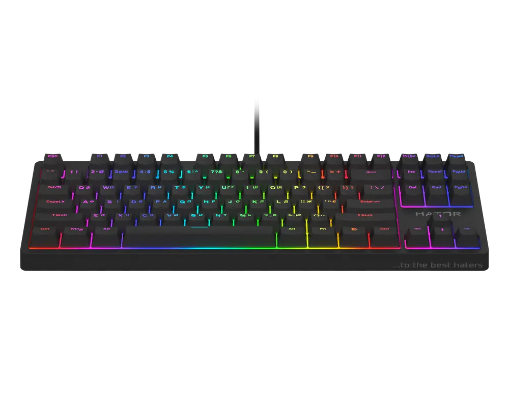 Tastatură HATOR Rockfall 2 Optica TKL, Cu fir, Negru