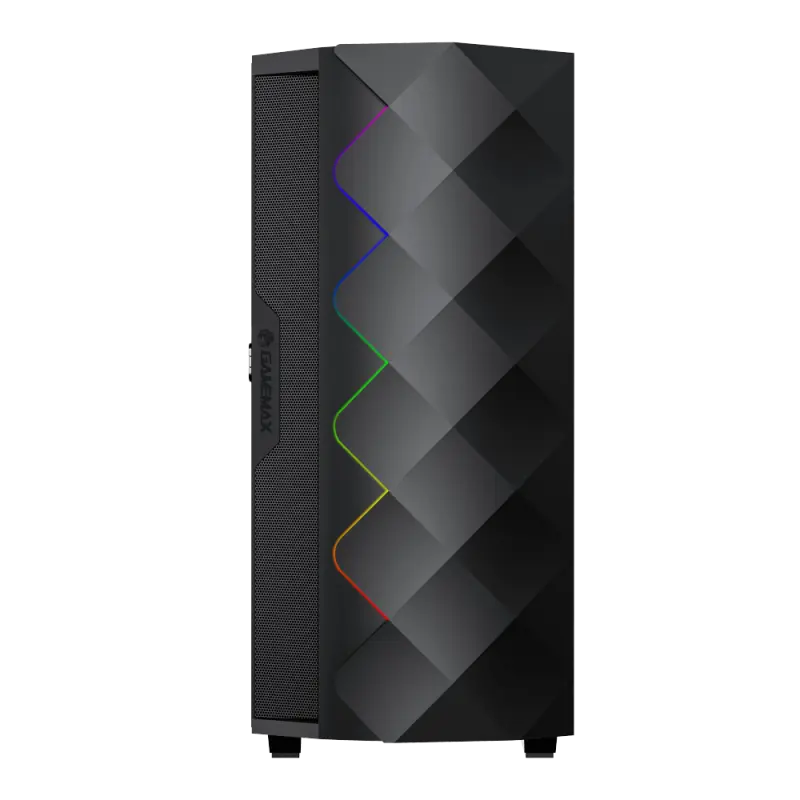 Carcasă PC Gamemax Diamond CP, Midi-Tower, Fără PSU, Negru