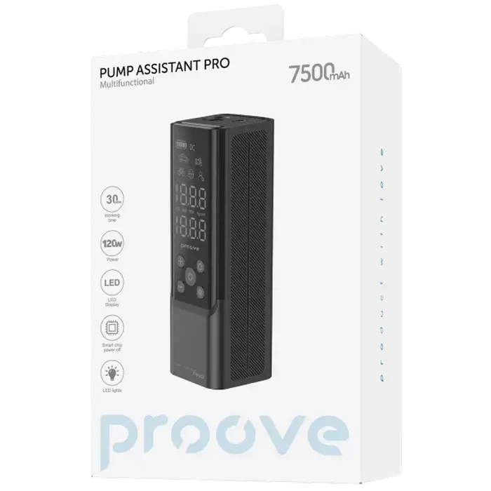 Compresor auto Proove Pump Assistant Pro, Negru