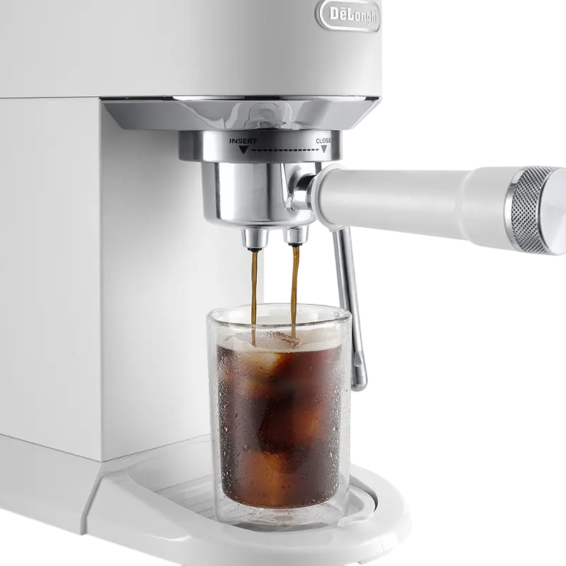 Cafetiera manuala DeLonghi EC890WI, 1450W, Alb