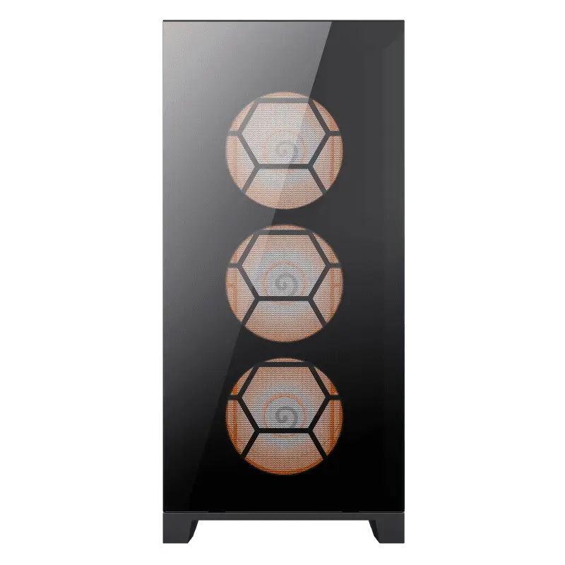 Carcasă PC Gamemax LEADER TG, Full-Tower, Fără PSU, Negru