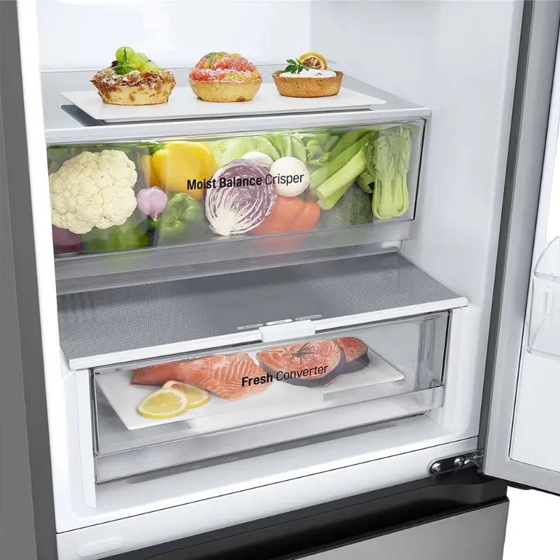 Frigider LG GBV3200DPY, DoorCooling+, Argintie
