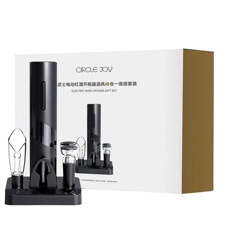 Set pentru vinuri Circle Joy CJ-TZ08, Negru
