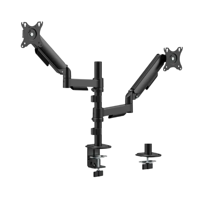 Suport birou pentru monitoare Gembird MA-DA2P-02, Negru