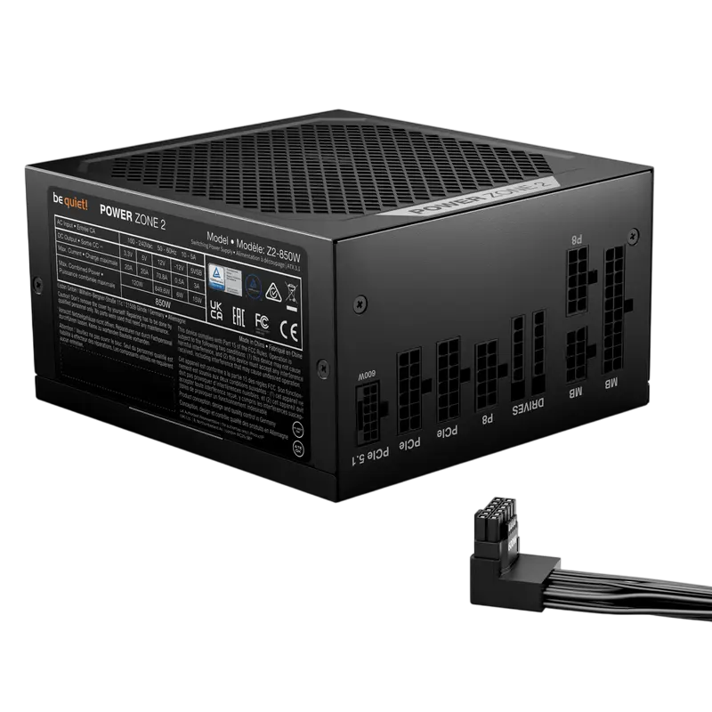 Sursă Alimentare PC be quiet! Power Zone 2, 850W, ATX, Complet modular