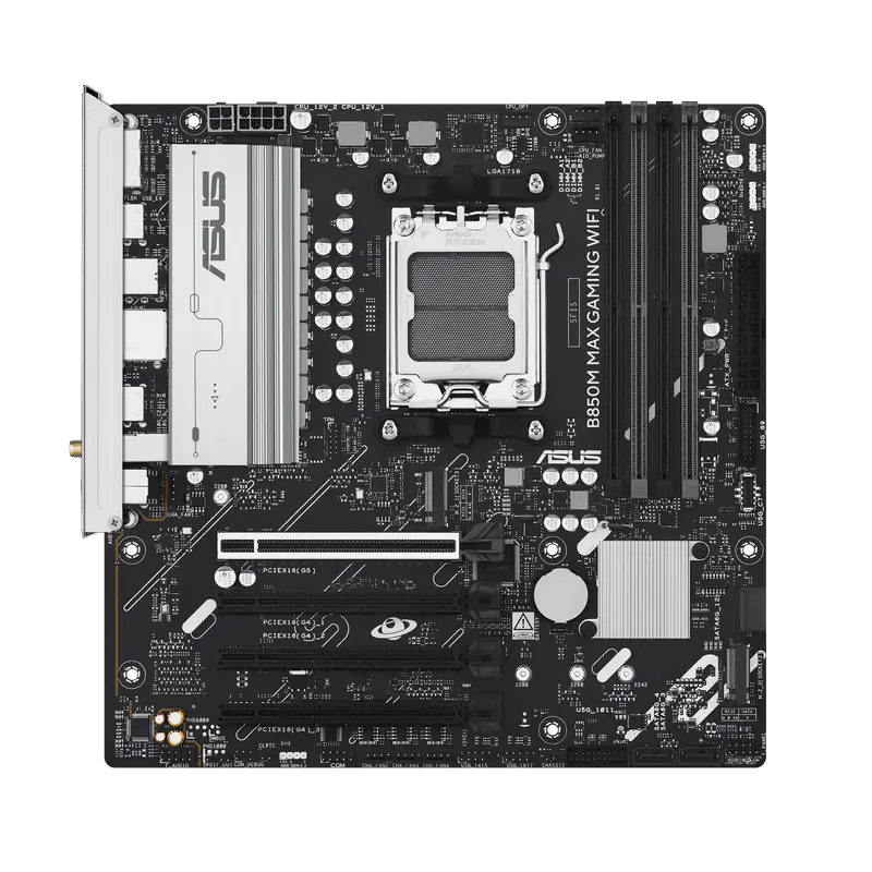 Placă de bază ASUS B850M MAX GAMING WIFI, AM5, AMD B850, Micro-ATX