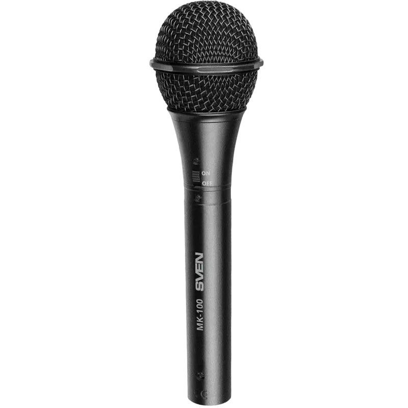 Microfon Karaoke SVEN MK-100, Cu fir, Negru