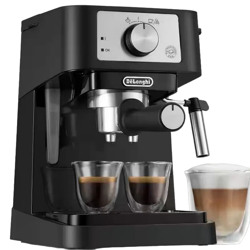 Cafetiera manuala DeLonghi EC260BK, 1100W, Negru