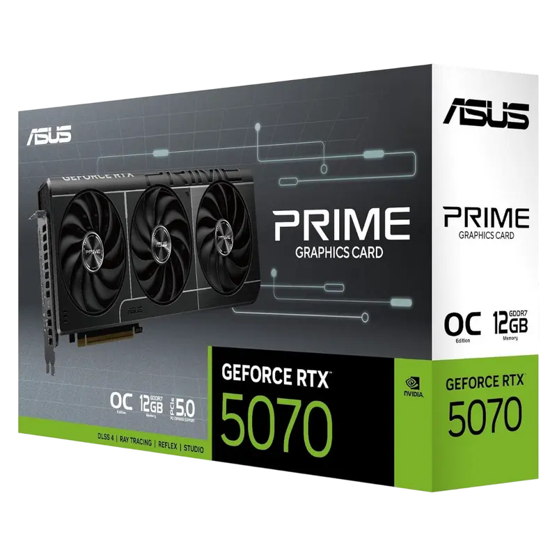 Placă Video ASUS PRIME-RTX5070-O12G, 12GB GDDR7 192bit