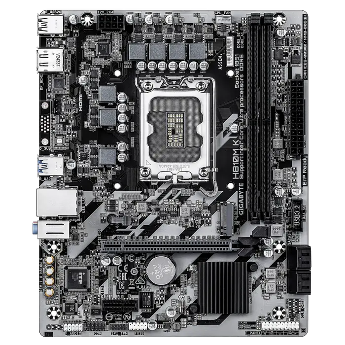 Placă de bază Gigabyte H810M K, LGA1851, Intel H810, Micro-ATX