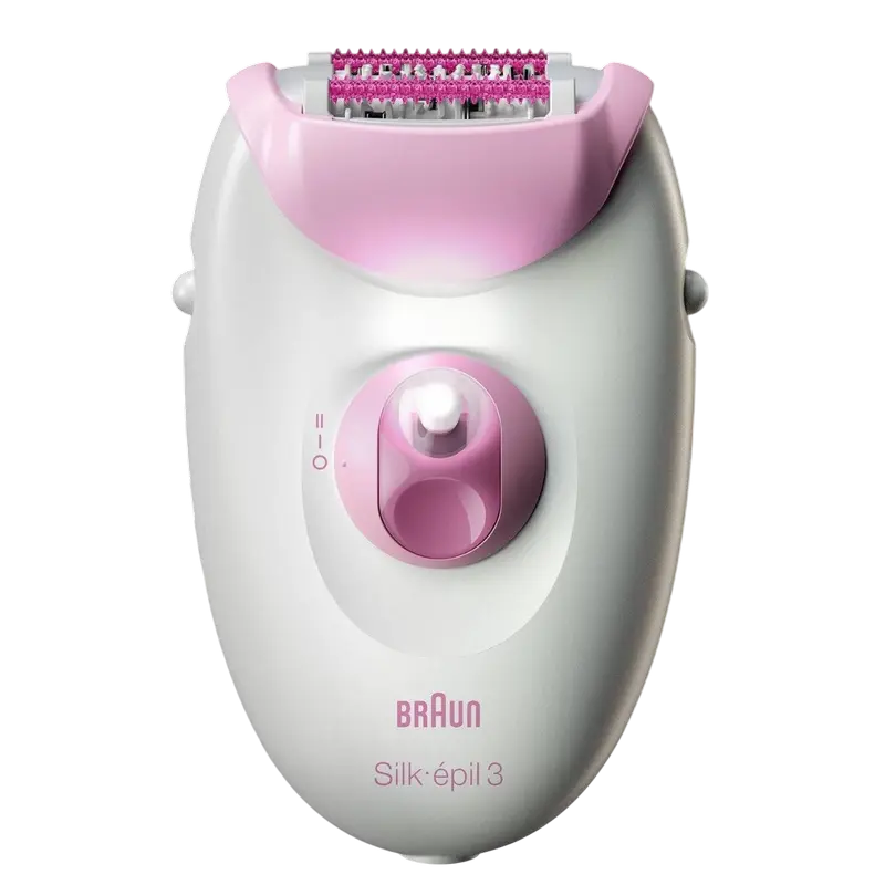 Epilator Braun SE 3-031, Alb | Roz