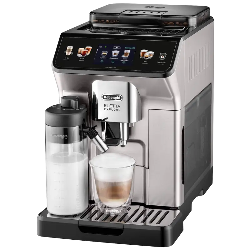 Кофемашина DeLonghi ECAM450.65.S, Нержавеющая Сталь | Черный