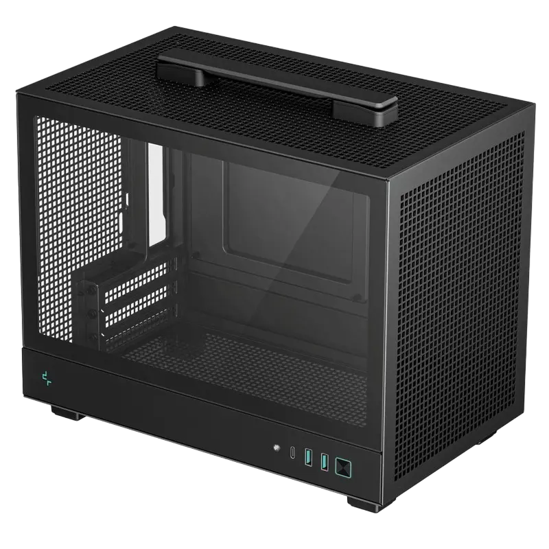 Carcasă PC Deepcool CH160, Mini-ITX, Fără PSU, Negru