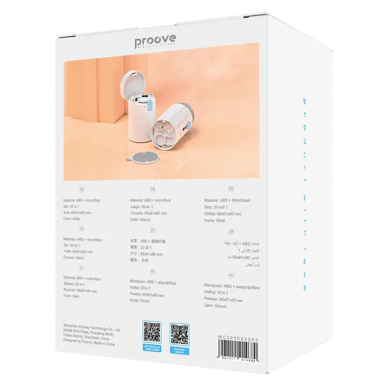 Multifunctional cleaning set Proove Mr. Cleaner 20in1 White