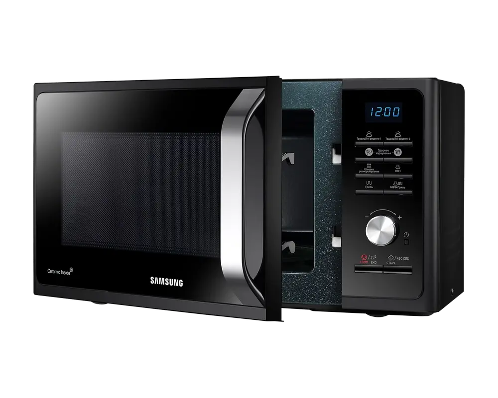 Cuptor cu microunde Samsung MG23F301TAK/OL, Negru