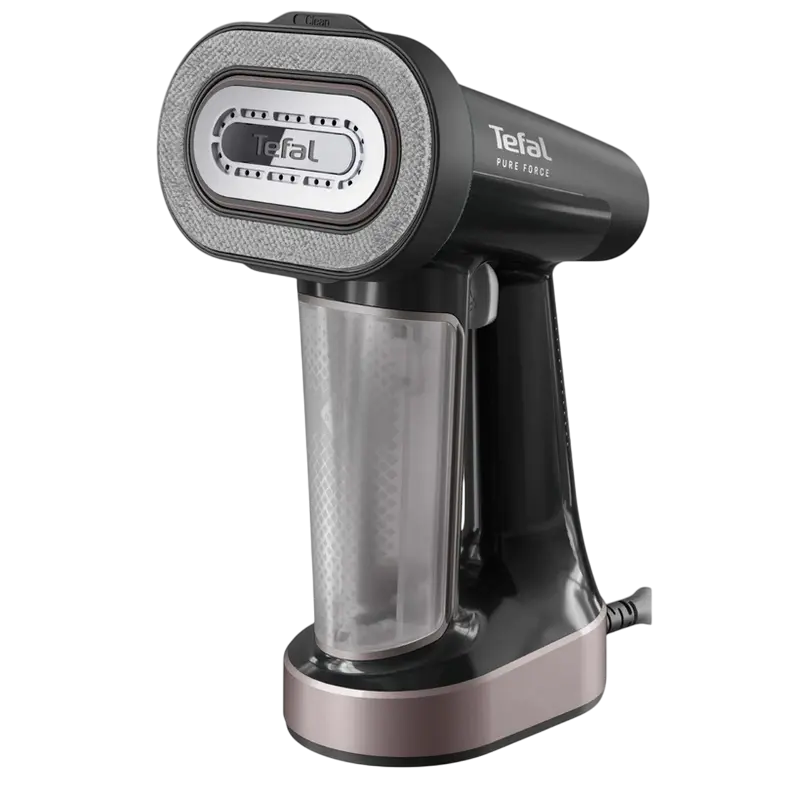 Aparat de călcat vertical cu aburi Tefal DT8765E0, Negru