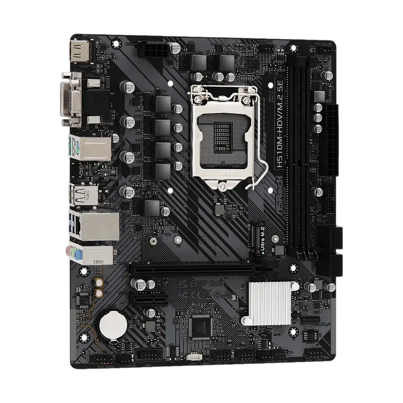 Материнская плата ASRock H510M-HDV/M.2 SE, LGA1200, Intel H470, Micro-ATX