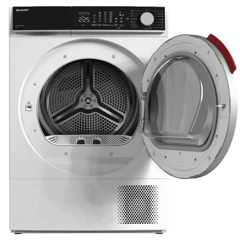 Uscător de rufe Sharp KD-NHL8S9GWC-EE, 9kg, Alb