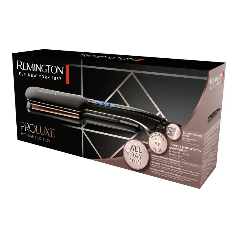 Placă de îndreptat părul Remington S9150B, Negru