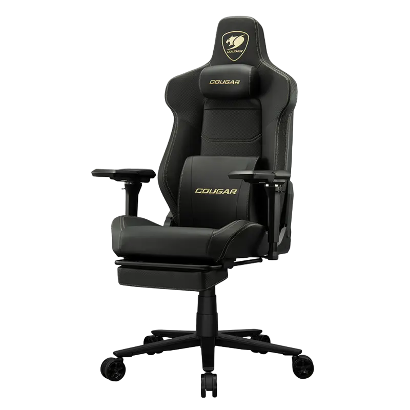 Игровое кресло Cougar Armor EVO M, Искусственная кожа, Черный | Золотистый