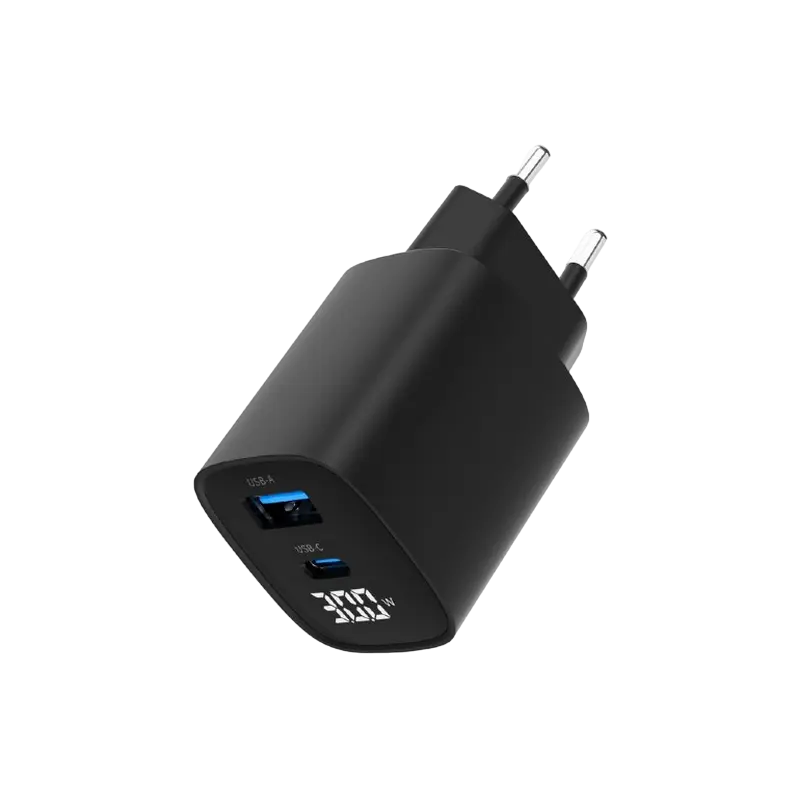 Încărcător Gembird TA-UC-PDQC30LCD-BK-01