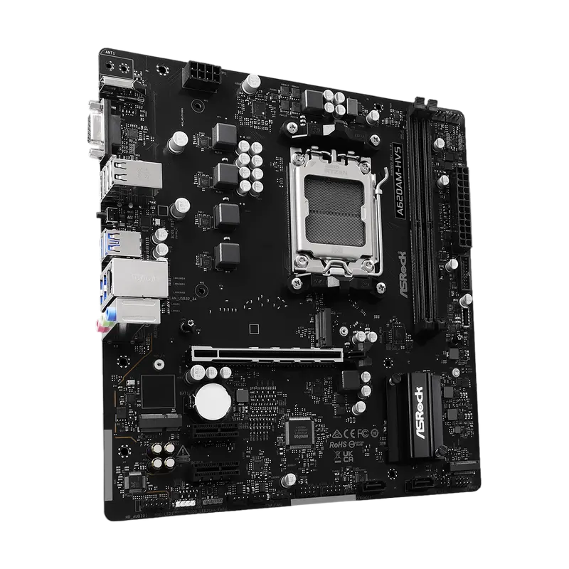 Placă de bază ASRock A620AM-HVS, AM5, AMD A620A, Micro-ATX