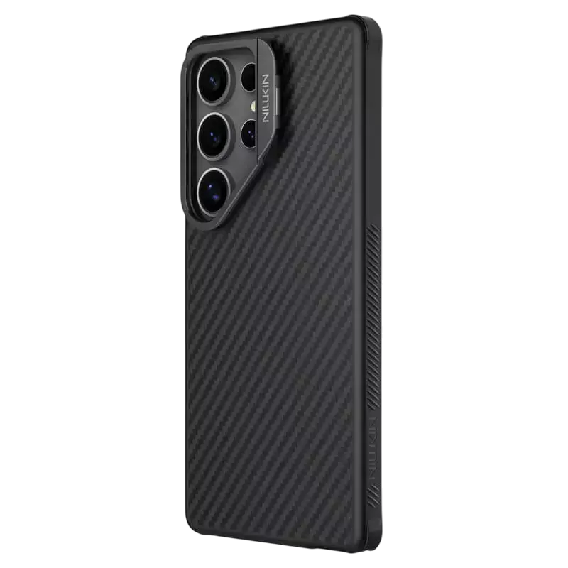Husă Nillkin CarboProp Magnetic pentru Samsung Galaxy S25 Ultra, Negru