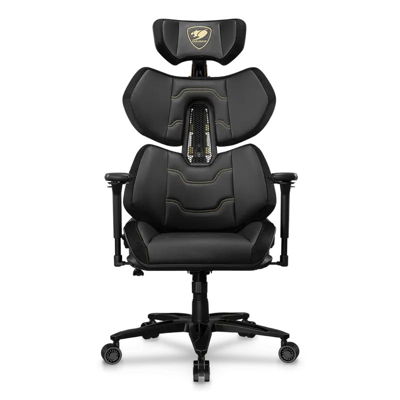 Scaun Gaming Cougar Terminator Elite, PU Piele, Negru | Auriu