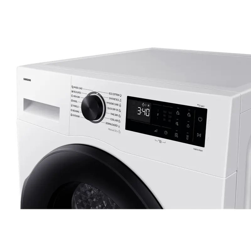 Uscător de rufe Samsung DV90DG52A0AELE, 9kg, Alb