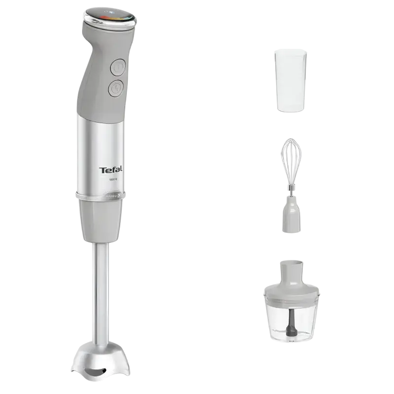 Blender de mână Tefal HB673B30, Gri