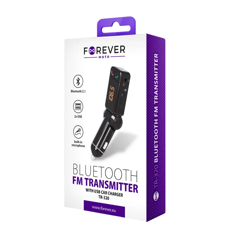 Modulator FM Forever TR-320, Negru