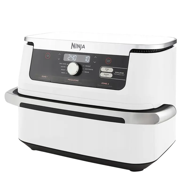 Friteuză cu aer cald Ninja AF500EUWH, Alb | Argintiu