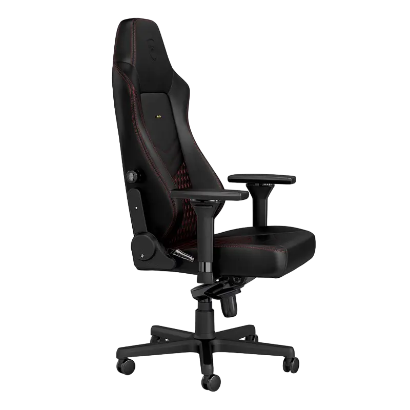 Игровое кресло Noblechairs Hero, Натуральная кожа, Черный | Красный