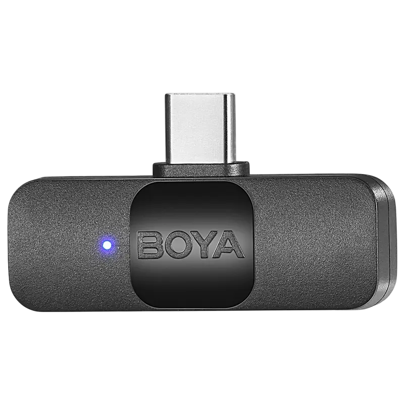 Microfon portabil pentru înregistrare vocală Boya BY-V10, Fără fir, Negru