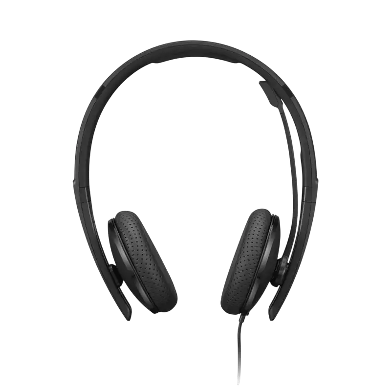 Căști Lenovo VoIP Teams Wired, Negru