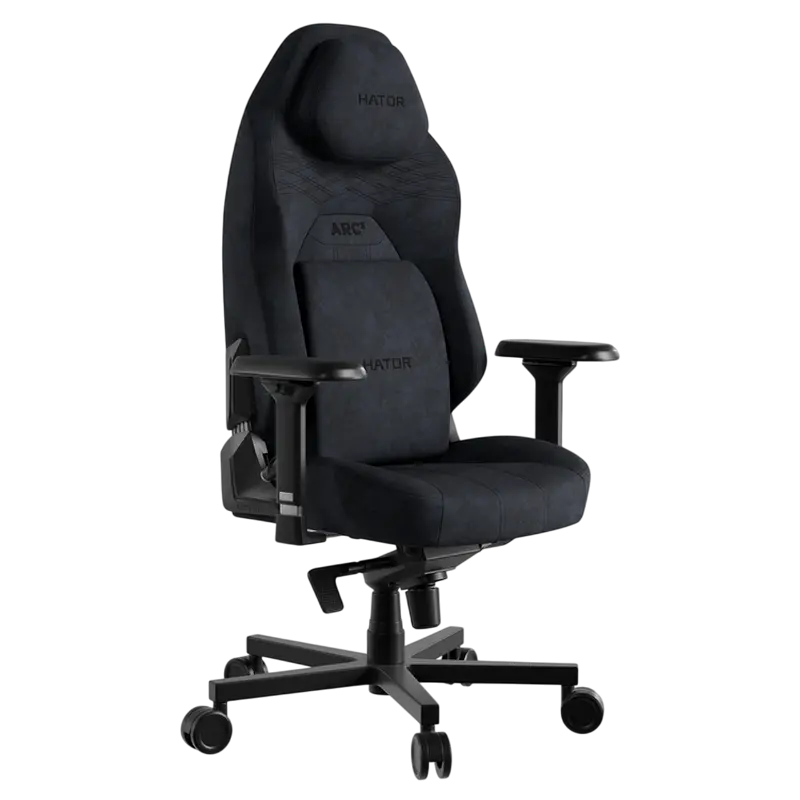 Scaun Gaming HATOR Arc 3 L, Velur, Negru
