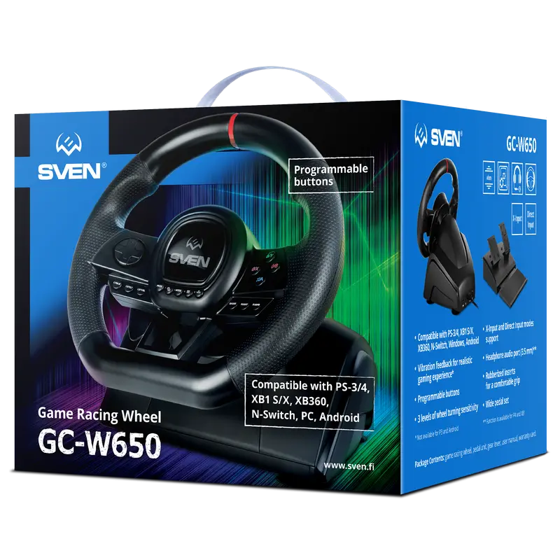 Baza Volanului SVEN GC-W650, Negru