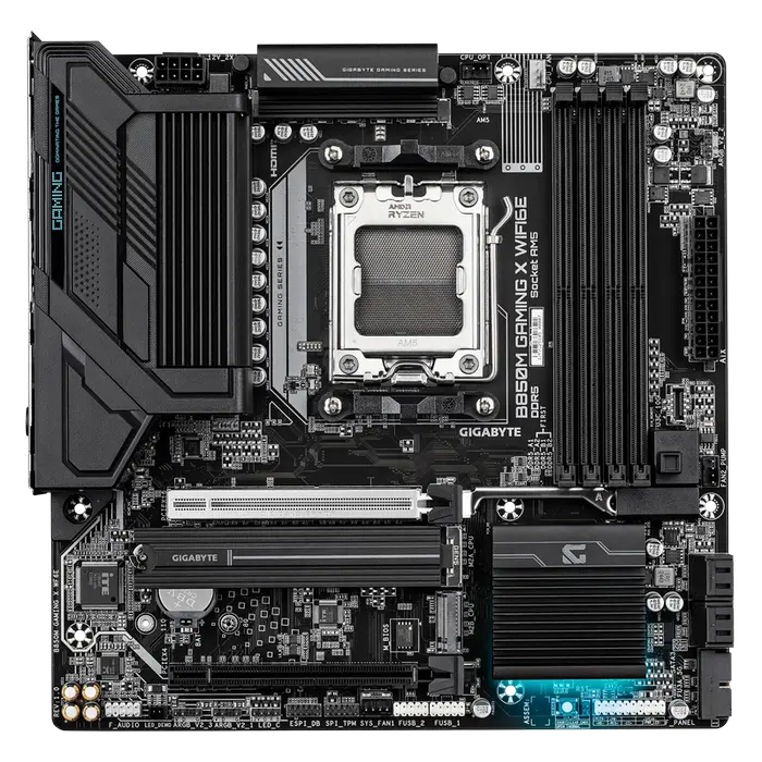 Placă de bază Gigabyte B850M GAMING X WF6E, AM5, AMD B850, Micro-ATX