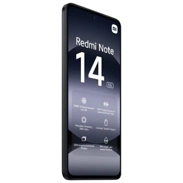 Smartphone Xiaomi Redmi Note 14 5G, 6GB/128GB, Midnight Black