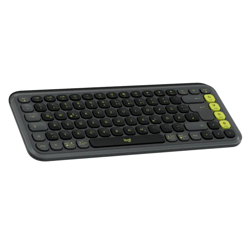 Клавиатура и мышь Logitech POP ICON, Беспроводное, Графит | Зеленый