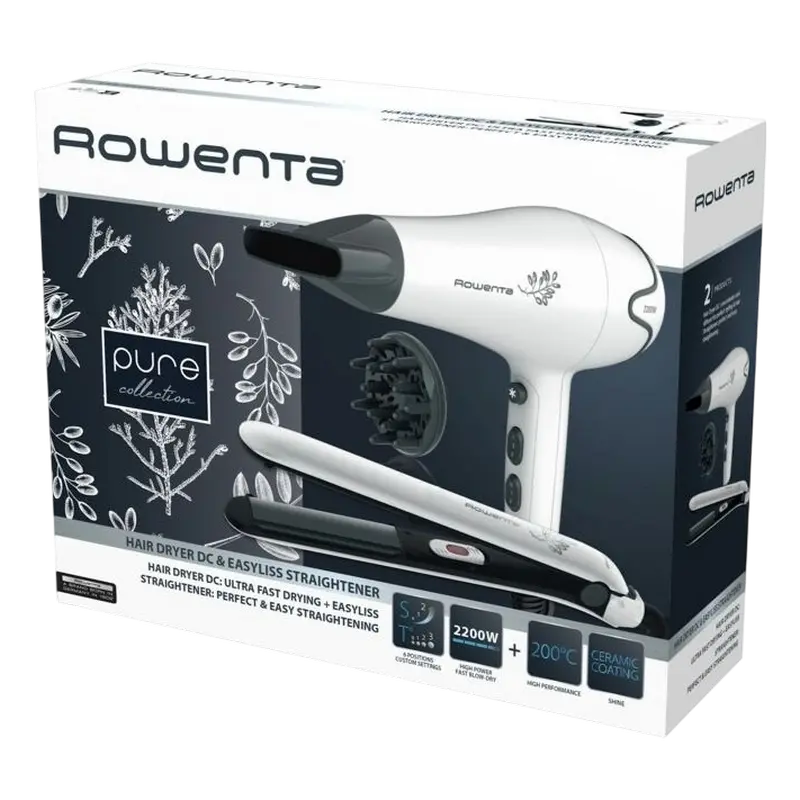 Uscător de păr Rowenta YD3057F0, 2200W, Alb