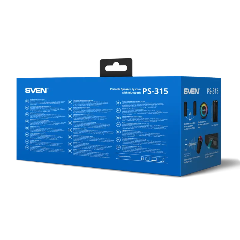 Boxă portabilă SVEN PS-315, Negru