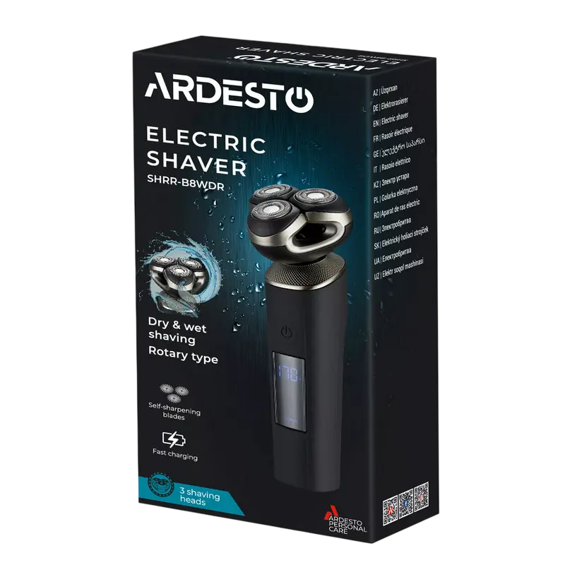 Aparat de ras electric Ardesto SHRR-B8WDR, Negru