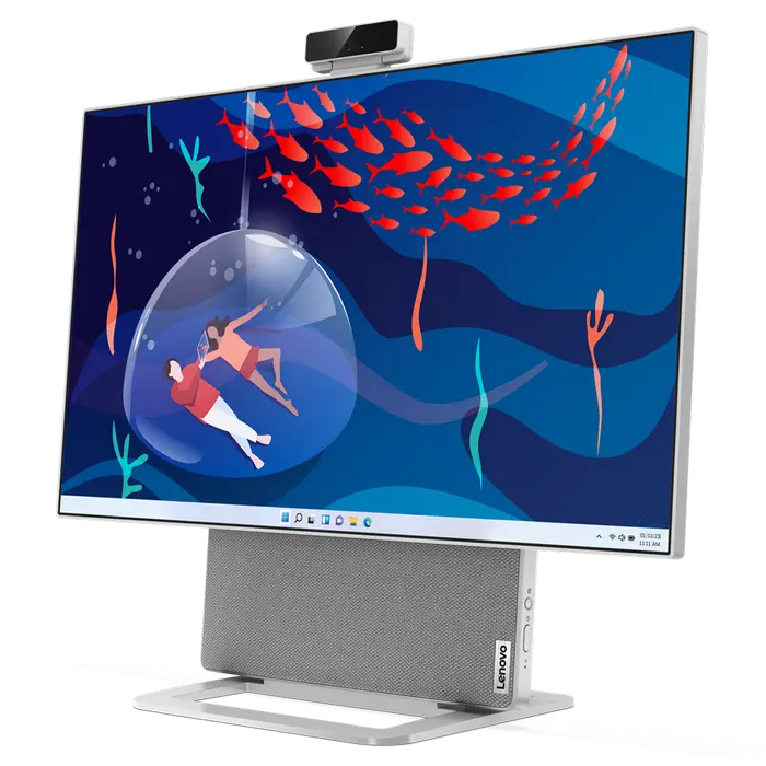 Computer All-in-One Lenovo Yoga AIO 7 27APH8, 27", AMD Ryzen 7 8845HS, 32GB/1024GB, Windows 11 Home SL, Cloud Grey