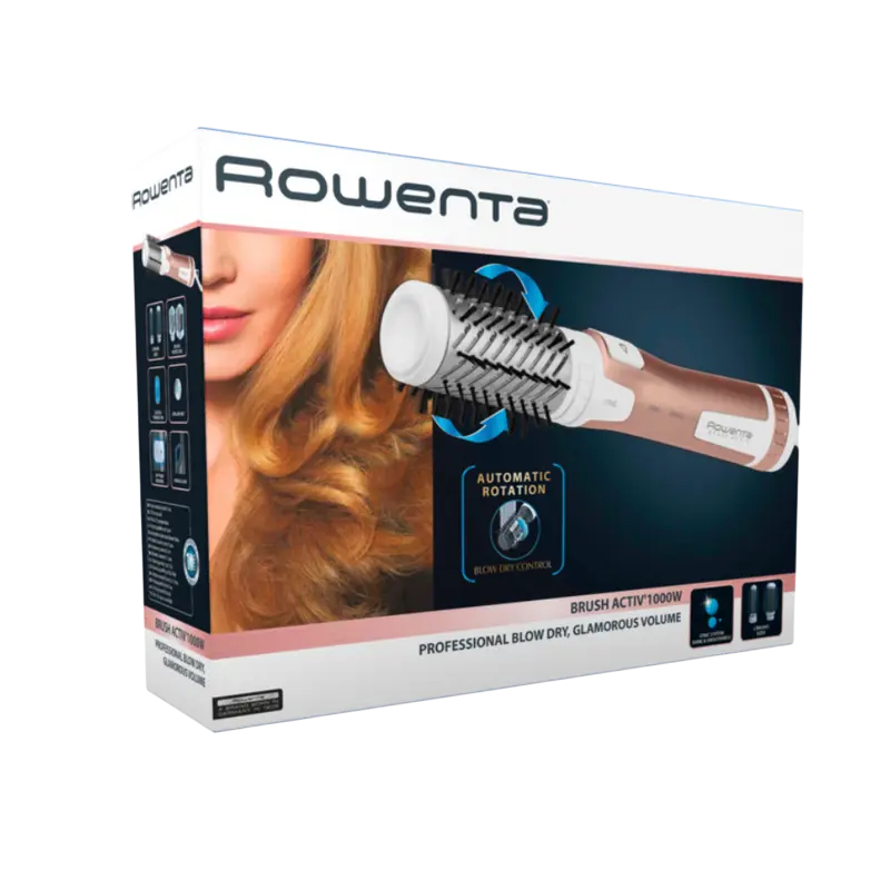 Uscător de păr-perie Rowenta CF9520F0, 1000W, Aur | Alb