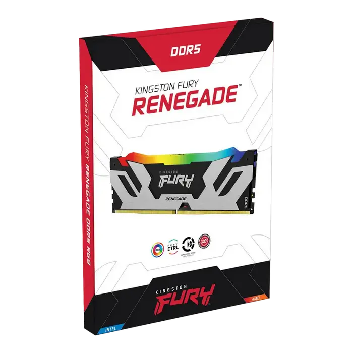 Memorie RAM Kingston FURY Renegade RGB, DDR5 SDRAM, 6400 MHz, 64GB, KF564C32RSAK2-64