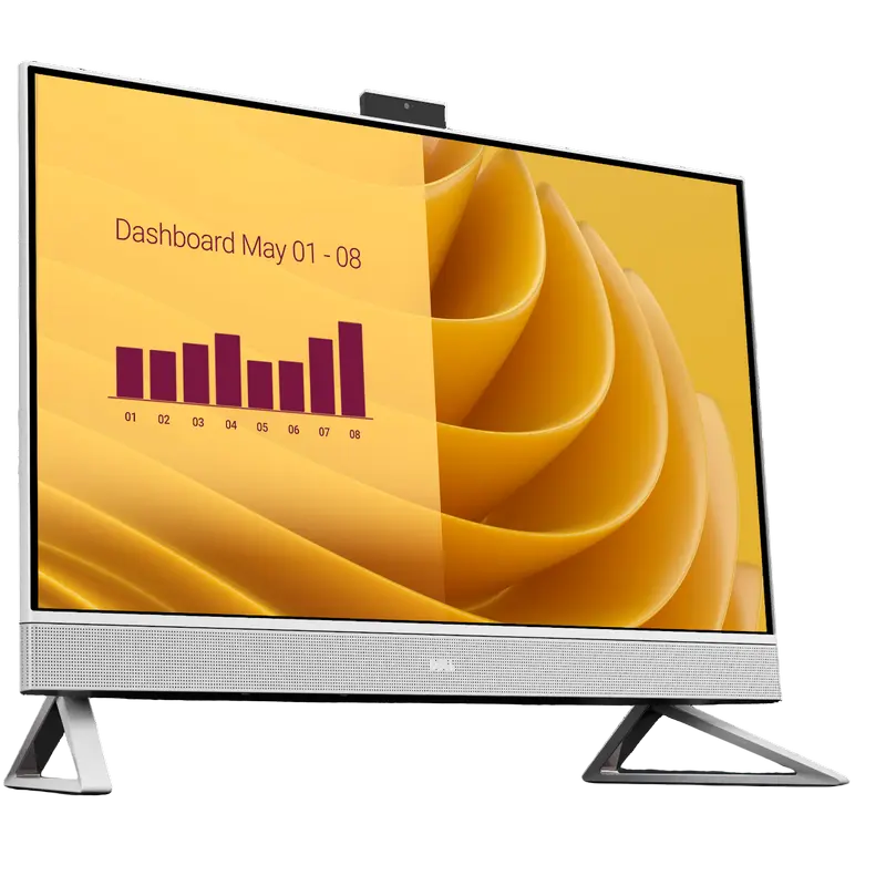 Моноблок DELL EC27250, 27", Touch, Intel Core Ultra 7 150U, 32Гб/1024Гб, Windows 11 Pro, Белый