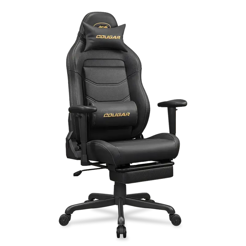 Scaun Gaming Cougar Explore Neo, PVC Piele, Negru | Auriu