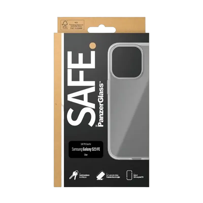 Husă PanzerGlass SAFE pentru Samsung Galaxy S23 FE, Transparent